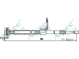 APEC braking HOS3730 stabdžių žarnelė 
 Stabdžių sistema -> Stabdžių žarnelės
587321C000