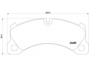 BREMBO P 65 026 stabdžių trinkelių rinkinys, diskinis stabdys 
 Techninės priežiūros dalys -> Papildomas remontas
95835193930, 97035194803, 7P5698151