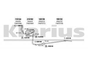 KLARIUS 720083E išmetimo sistema 
 Išmetimo sistema -> Išmetimo sistema, visa