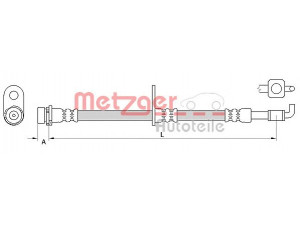 METZGER 4111040 stabdžių žarnelė 
 Stabdžių sistema -> Stabdžių žarnelės
1718840, 8V51-2078-AC