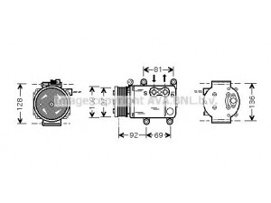 AVA QUALITY COOLING FDK419 kompresorius, oro kondicionierius 
 Oro kondicionavimas -> Kompresorius/dalys
1481792, 6S7119D629CA, 6S7H19D629CA