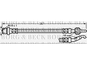 BORG & BECK BBH7249 stabdžių žarnelė 
 Stabdžių sistema -> Stabdžių žarnelės
9094702A37