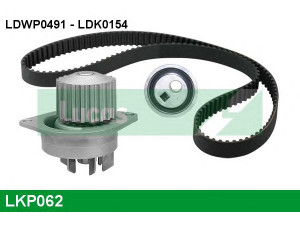 LUCAS ENGINE DRIVE LKP062 vandens siurblio ir paskirstymo diržo komplektas 
 Diržinė pavara -> Paskirstymo diržas/komplektas -> Paskirstymo diržas/komplektas