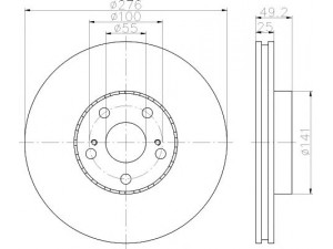 HELLA PAGID 8DD 355 110-531 stabdžių diskas 
 Stabdžių sistema -> Diskinis stabdys -> Stabdžių diskas
4351205060, 4351220730