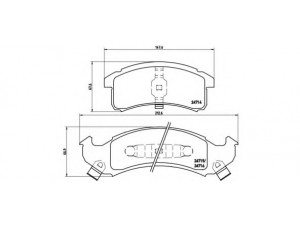 BREMBO P 07 002 stabdžių trinkelių rinkinys, diskinis stabdys 
 Techninės priežiūros dalys -> Papildomas remontas
12510001, 12510027, 12510023