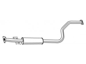 WALKER 22569 vidurinis duslintuvas 
 Išmetimo sistema -> Duslintuvas
GEX33645