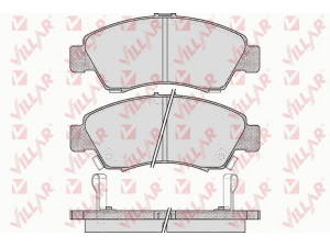 VILLAR 626.0558 stabdžių trinkelių rinkinys, diskinis stabdys 
 Techninės priežiūros dalys -> Papildomas remontas
45022504G00, 45022S04505, 45022S04E60
