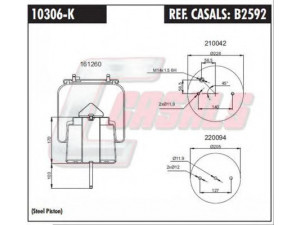 CASALS B2592 dėklas, pneumatinė pakaba
1440306, 492678