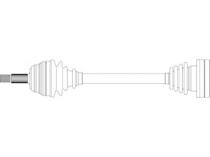 GENERAL RICAMBI WW3144 kardaninis velenas 
 Ratų pavara -> Kardaninis velenas
1H0407271A, 1H0407271AV, 1H0407271AX