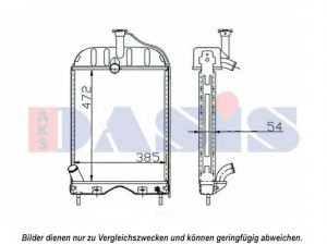 AKS DASIS 440641N radiatorius, variklio aušinimas