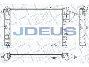 JDEUS RA0200580 radiatorius, variklio aušinimas 
 Aušinimo sistema -> Radiatorius/alyvos aušintuvas -> Radiatorius/dalys
1300084, 3096381, 90442583