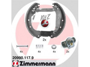 ZIMMERMANN 20990.117.9 stabdžių trinkelių komplektas 
 Techninės priežiūros dalys -> Papildomas remontas