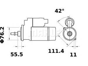 MAHLE ORIGINAL MS 306 starteris 
 Elektros įranga -> Starterio sistema -> Starteris
02A 911 023 B, 02A 911 023 BX