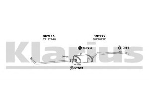 KLARIUS 270174U išmetimo sistema 
 Išmetimo sistema -> Išmetimo sistema, visa
