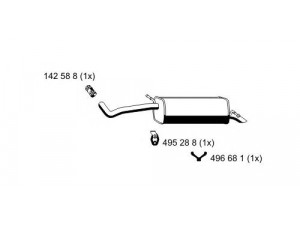 ERNST 645041 galinis duslintuvas 
 Išmetimo sistema -> Duslintuvas
6Q6 253 609 A, 6Q6 253 609 AD, 6Q6 253 609 M