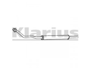 KLARIUS SB25J priekinis duslintuvas 
 Išmetimo sistema -> Duslintuvas
8822306, 9334020, 9363649