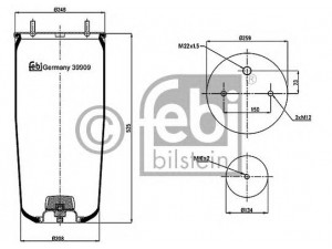 FEBI BILSTEIN 39909 dėklas, pneumatinė pakaba
05.429.42.03.0