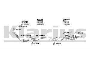 KLARIUS 930864E išmetimo sistema 
 Išmetimo sistema -> Išmetimo sistema, visa