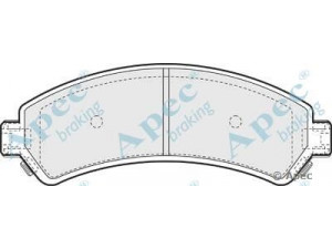 APEC braking PAD1176 stabdžių trinkelių rinkinys, diskinis stabdys
12519995