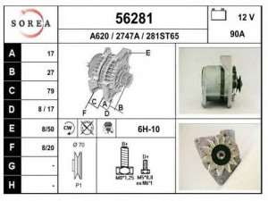 EAI 56281 kintamosios srovės generatorius
12311713363, 12311717078, 12411713363