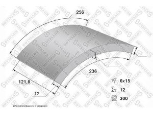 STELLOX 85-00925-SX stabdžių antdėklo rinkinys, būgninis stabdys
6684230110, 6684232610, 6684233810
