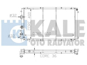 KALE OTO RADYATÖR 109100 radiatorius, variklio aušinimas 
 Aušinimo sistema -> Radiatorius/alyvos aušintuvas -> Radiatorius/dalys
4400916, 4400916916, 7700310123