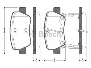 BOSCH 0 986 TB3 096 stabdžių trinkelių rinkinys, diskinis stabdys 
 Techninės priežiūros dalys -> Papildomas remontas
04466 05041