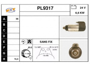 SNRA PL9317 starteris