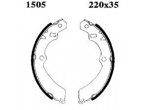 BSF 01505 stabdžių trinkelių komplektas 
 Techninės priežiūros dalys -> Papildomas remontas
5320060810, 5320060811, 5320060812