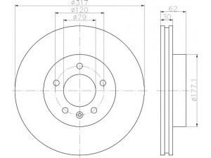 MINTEX MDC1727 stabdžių diskas 
 Stabdžių sistema -> Diskinis stabdys -> Stabdžių diskas
SDB000602, SDB000603, SDB000604