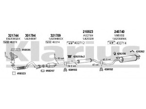KLARIUS 790200E išmetimo sistema 
 Išmetimo sistema -> Išmetimo sistema, visa