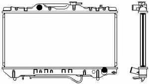 SAKURA  Automotive 1461-0211 radiatorius, variklio aušinimas