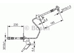 BOSCH 1 987 476 199 stabdžių žarnelė 
 Stabdžių sistema -> Stabdžių žarnelės
13116136, 13334945, 5 62 146, 5562247