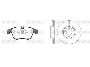 WOKING 813193.01 stabdžių rinkinys, diskiniai stabdžiai 
 Stabdžių sistema -> Diskinis stabdys -> Stabdžių remonto rinkinys
