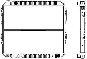 SAKURA  Automotive 1461-0342 radiatorius, variklio aušinimas
