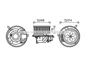 AVA QUALITY COOLING VW8341 elektrovariklis, vidinis pūtiklis 
 Šildymas / vėdinimas -> Orpūtė/dalys
1K1819015, 1K1819015C, 1K1819015E