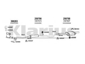 KLARIUS 931465E išmetimo sistema 
 Išmetimo sistema -> Išmetimo sistema, visa