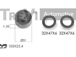 TREVI AUTOMOTIVE KD1414S paskirstymo diržo komplektas 
 Techninės priežiūros dalys -> Papildomas remontas