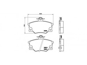 BREMBO P 23 017 stabdžių trinkelių rinkinys, diskinis stabdys 
 Techninės priežiūros dalys -> Papildomas remontas
4434879, 5888147, 5888153, 5888575