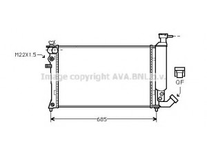 AVA QUALITY COOLING CN2062 radiatorius, variklio aušinimas 
 Aušinimo sistema -> Radiatorius/alyvos aušintuvas -> Radiatorius/dalys
96050671, 96150272