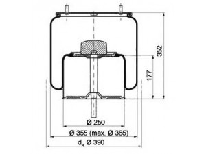 PE Automotive 084.020-11A dėklas, pneumatinė pakaba
00 166 217, 166 217