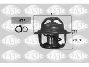 SASIC 9000294 termostatas, aušinimo skystis 
 Aušinimo sistema -> Termostatas/tarpiklis -> Thermostat
036121113, 05212113, 1635905, 036121113