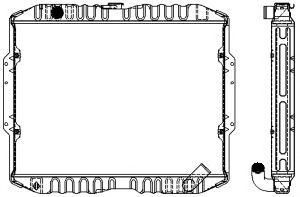 SAKURA  Automotive 1320-0117 radiatorius, variklio aušinimas