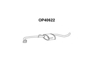 VENEPORTE OP40622 priekinis duslintuvas 
 Išmetimo sistema -> Duslintuvas
5852833, 90467207, 90528008, 93181160