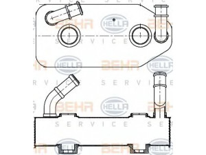 HELLA 8MO 376 787-681 alyvos aušintuvas, automatinė transmisija 
 Transmisija -> Automatinė pavarų dėžė -> Radiatorius
096 409 061 G