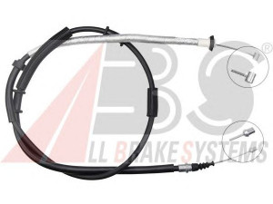 A.B.S. K12063 trosas, stovėjimo stabdys 
 Stabdžių sistema -> Valdymo svirtys/trosai
51931536, 51931537, 51963351, 51963352
