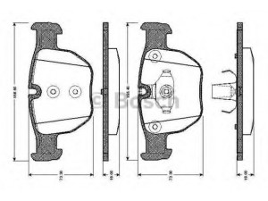 BOSCH 0 986 TB2 444 stabdžių trinkelių rinkinys, diskinis stabdys 
 Techninės priežiūros dalys -> Papildomas remontas
SFC000010, SFC500050, SFC500080
