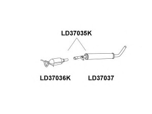 VENEPORTE LD37035K katalizatoriaus keitiklis
21214120001800