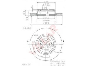 VILLAR 628.1428 stabdžių diskas 
 Dviratė transporto priemonės -> Stabdžių sistema -> Stabdžių diskai / priedai
34113400151