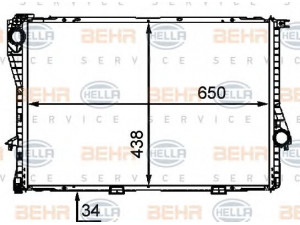 HELLA 8MK 376 712-491 radiatorius, variklio aušinimas 
 Aušinimo sistema -> Radiatorius/alyvos aušintuvas -> Radiatorius/dalys
1 436 061, 17 11 1 436 061